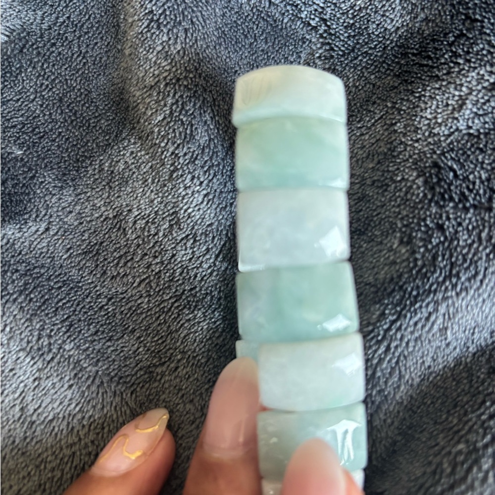 Jadeite Soft Bangle - image 2